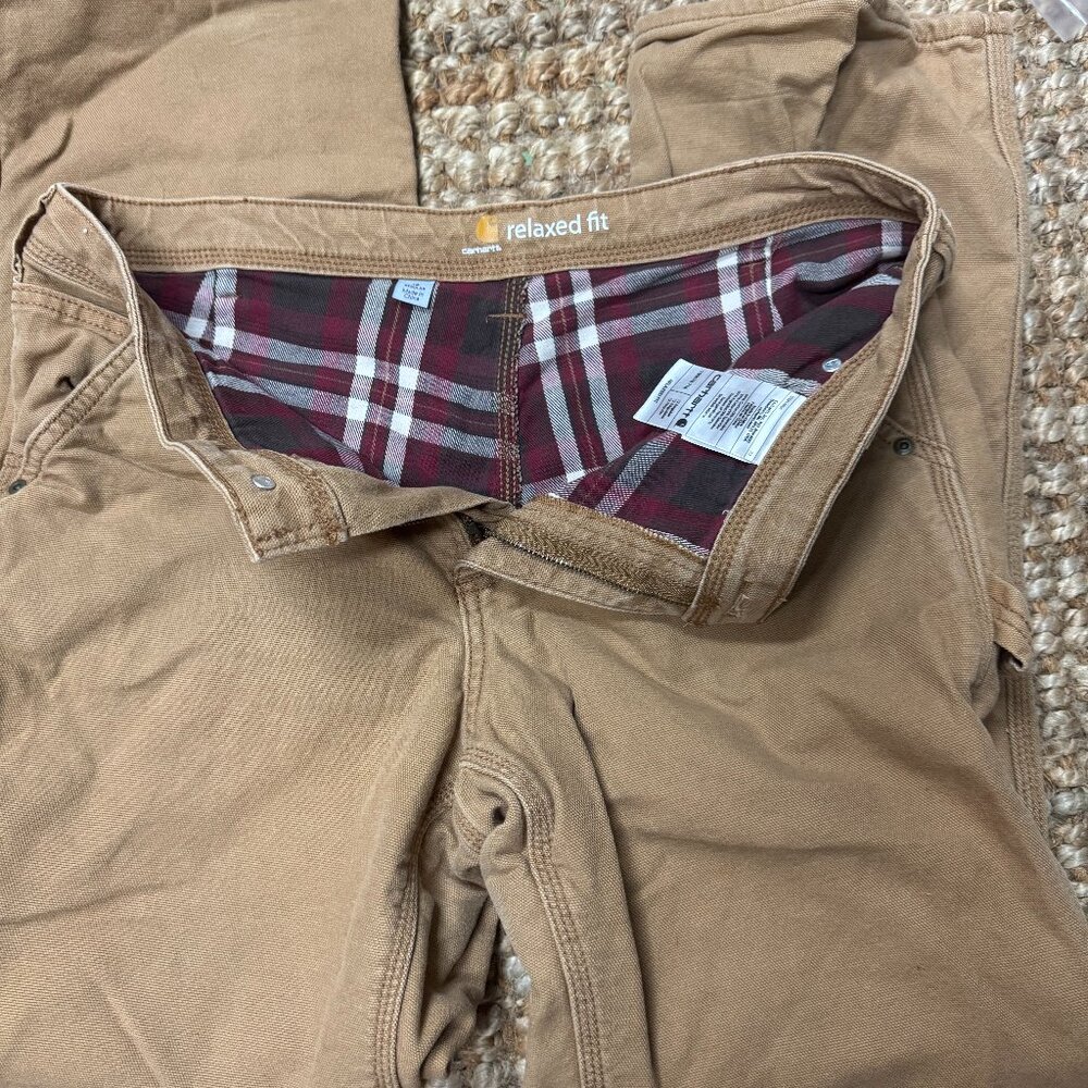 Carhartt Flannel Lined Work Pants - Womens 12